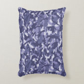 パープルネイビーカモフラージュ アクセントクッション (正面(垂直))