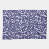パープルネイビーカモフラージュ キッチンタオル (横)
