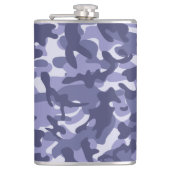 パープルネイビーカモフラージュ フラスク (正面)