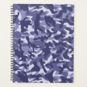 パープルネイビーカモフラージュ プランナー手帳 (正面)