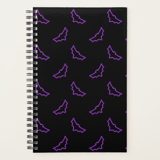 パープルネオンこうもり プランナー手帳 (正面)