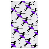 パープルネオンツチュバレリナバレエダンス先生 スモールペーパーバッグ (裏面)