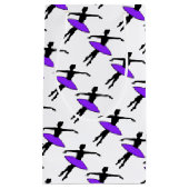 パープルネオンツチュバレリナバレエダンス先生 スモールペーパーバッグ (正面)