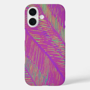 パープルネオンパーム iPhone 16ケース