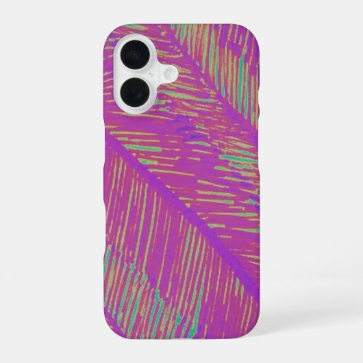 パープルネオンパーム iPhone 16ケース (裏面)