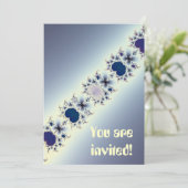 パープルネックレスカスタム招待状 招待状 (スタンド正面)