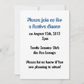 パープルネックレスカスタム招待状 招待状 (裏面)