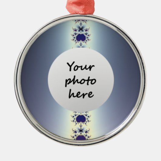 パープルネックレスクリスマスツリーオーナメント メタルオーナメント (正面)