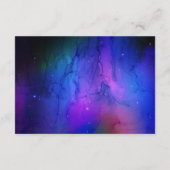 パープルネビュラ 天体アート 宇宙 ウェディング エンクロージャーカード (裏面)