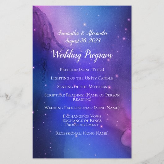 パープルネブラシアルアートアウター結婚スペース (正面)