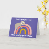 パープルノハグがあなたにレインボーナスロースを送る カード (黄色い花)