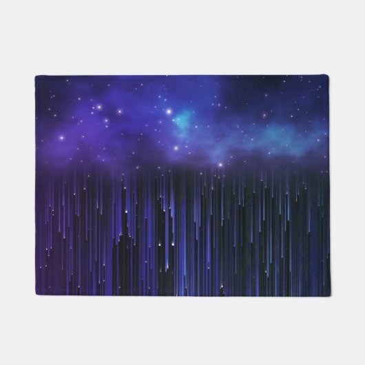 パープルノーザンライトズ銀河系 ドアマット (正面)