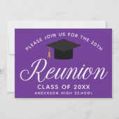 パープルハイスクール懇親会カスタムパーティー 招待状 (正面)