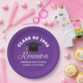 パープルハイスクール懇親会パーソナライズされたパーティー ペーパープレート (パーティー)