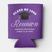 パープルハイスクール懇親会パーソナライズされたパーティー 缶クーラー (正面)