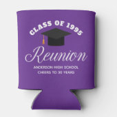 パープルハイスクール懇親会パーソナライズされたパーティー 缶クーラー (裏面)