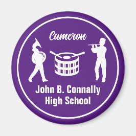 パープルハイスクール・マーチングバンドパーソナライズされた マグネット