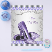 パープルハイヒールシューズパールスワール チラシ (シングル)