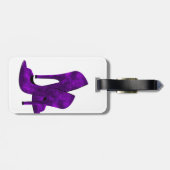 パープルハイヒールシューズ ラゲッジタグ (裏面横)