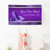 パープルハイヒールシューバースデーパーティー 横断幕 (インサイチュ)