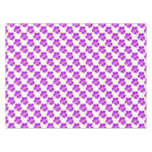 パープルハイビスカスフラワートロピカルハワイアンルアウ（ハワイ式宴会） テーブルクロス (正面(横))