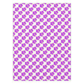 パープルハイビスカスフラワートロピカルハワイアンルアウ（ハワイ式宴会） テーブルクロス (正面)