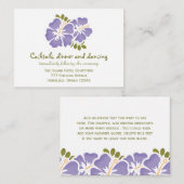 パープルハイビスカス レセプション 封筒 カード (正面/裏面)