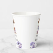 パープルハイランドカウバースデーパーティー 紙コップ (左)