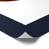 パープルハットハロウィンのかわいい魔女 ポスター (角)