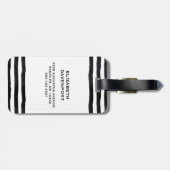 パープルハットハロウィンのかわいい魔女 ラゲッジタグ (裏面横)