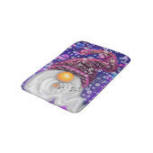 パープルハット歌唱のクリスマスバスマット格言 バスマット (アングル)