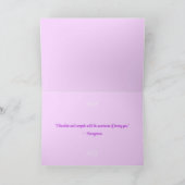 パープルハッピーバレンタインデー カード (内部)