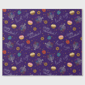パープルハヌカー ラッピングペーパー (フラット)