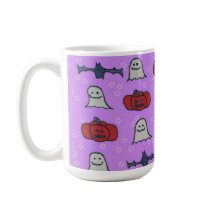 パープルハロウィーンおもしろいプリント