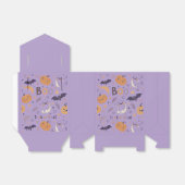 「パープルハロウィーンカボチャと幽霊の特典ボックス」 フェイバーボックス (折り畳みなし)