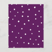 パープルハロウィーンガールベビー名シャワーゲーム (裏面)