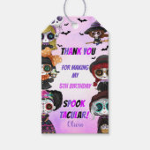 パープルハロウィーンギフトラベル ギフトタグ (正面)