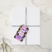 パープルハロウィーンギフトラベル ギフトタグ (より糸付き)