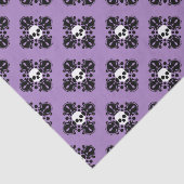 パープルハロウィーンスカルパターン 薄葉紙 (詳細)
