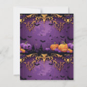 パープルハロウィーンスクラップブック紙 (裏面)