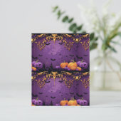 パープルハロウィーンスクラップブック紙 (スタンド正面)