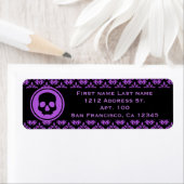 パープルハロウィーンデザイン ラベル (インサイチュ)