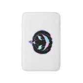 パープルハロウィーンパンプキンハロウィンコスチューム バスマット (正面縦)