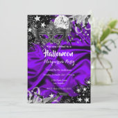 パープルハロウィーンマジカルナイトマスカレードパーティー 招待状 (スタンド正面)