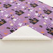 パープルハロウィーン幽霊アンドハ幽霊のよく出るウス シェルパブランケット (3/4)