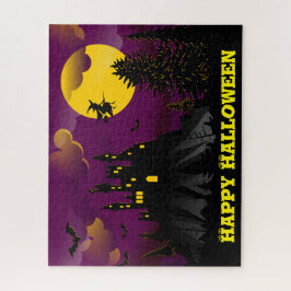 パープルハロウィ不気味ン ジグソーパズル