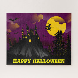 パープルハロウィ不気味ン ジグソーパズル