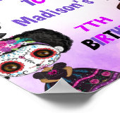 パープルハローウィンパーティシンボルや象徴 ポスター (角)