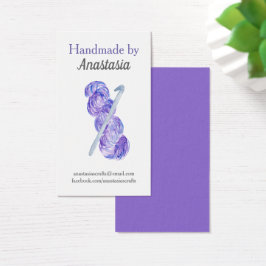 パープルハンドメイドクロシェ