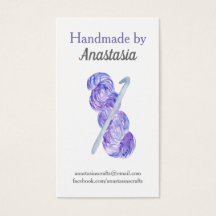 パープルハンドメイドクロシェ